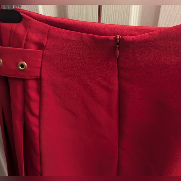 Zara Raspberry Belted Mini Skirt - S - Picture 4 of 5